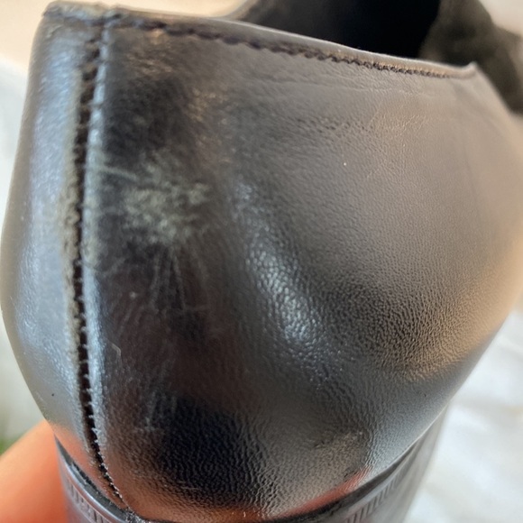 Vintage Munro Black Leather & Suede Shoes Size 7.5 - Picture 14 of 15